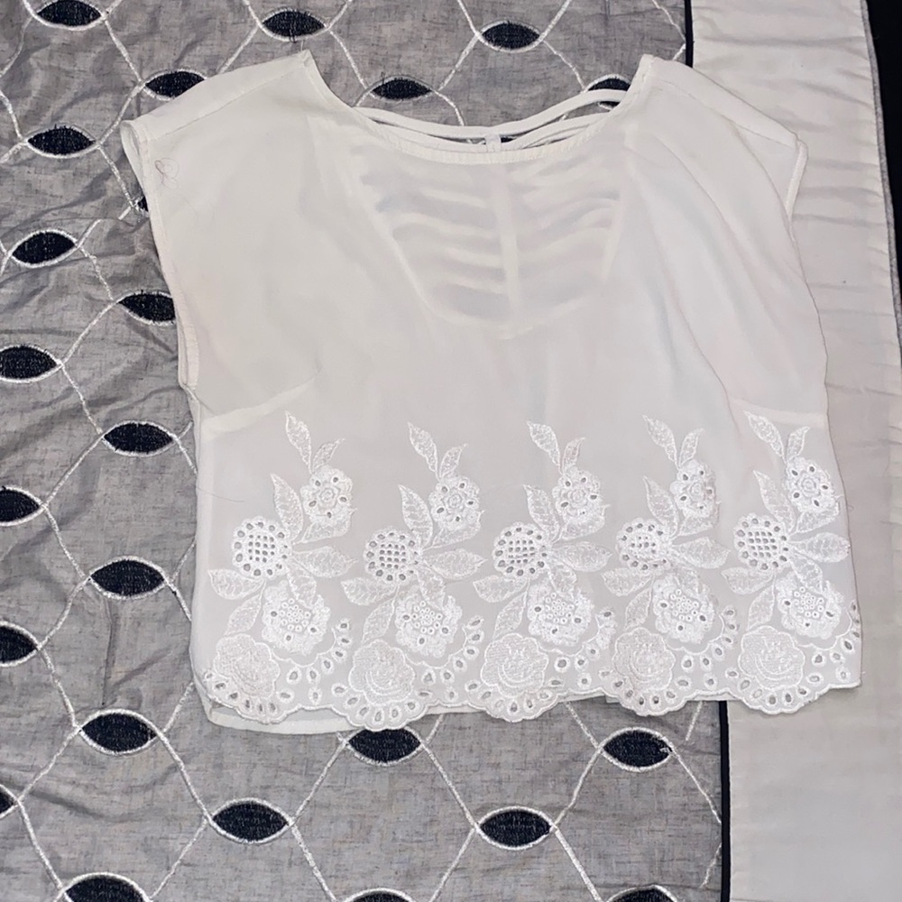 White blouse, worn twice